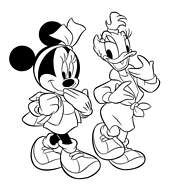 coloriage minnie et daisy